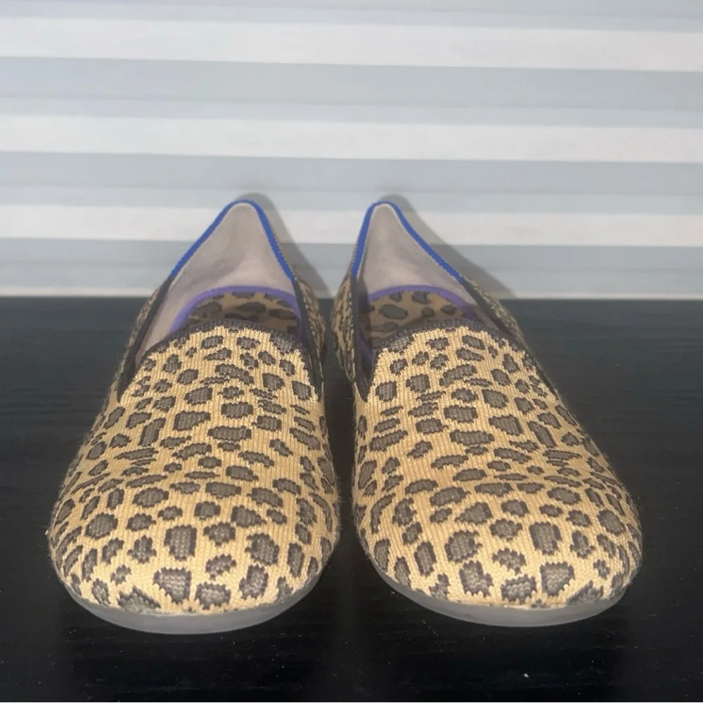 Rothy's Leopard Print Kids Dress Shoes
